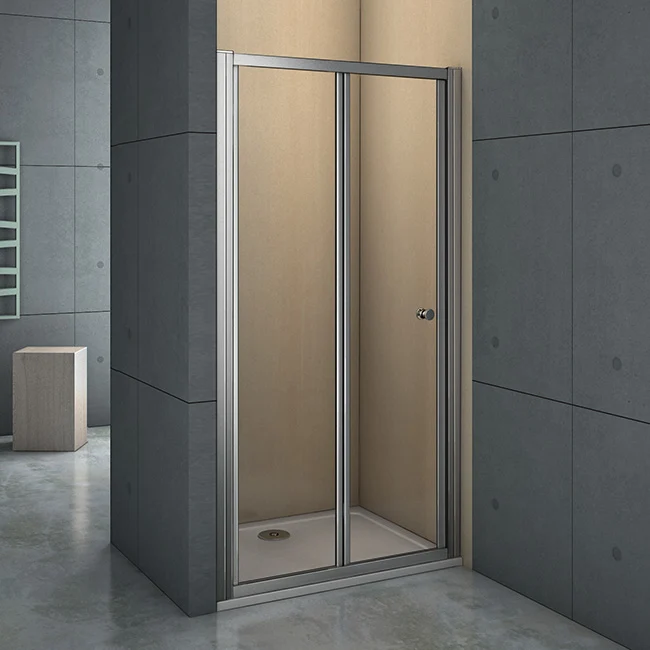 Mamparas Puerta Abatible Pantalla de Ducha 6mm cristal para