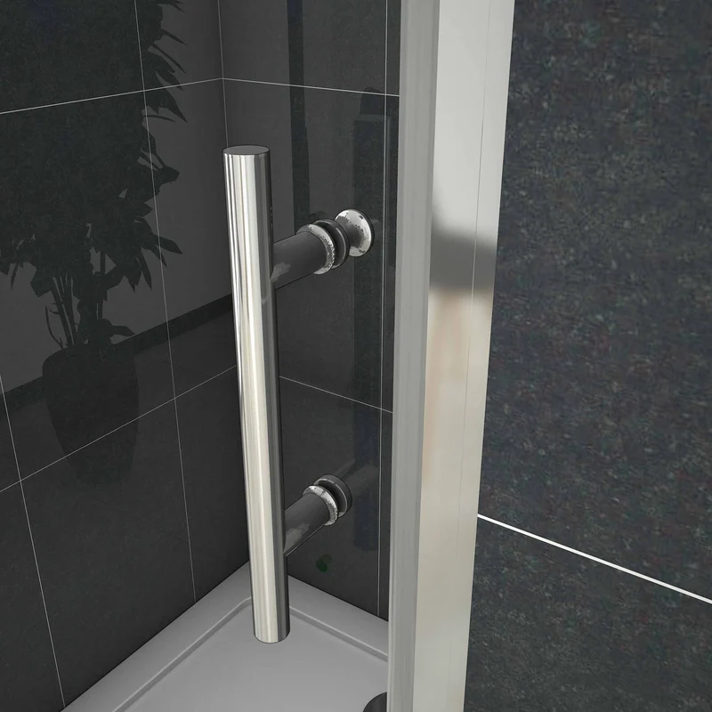 Mampara de Ducha Puerta Abatible 6 MM Cristal Templado