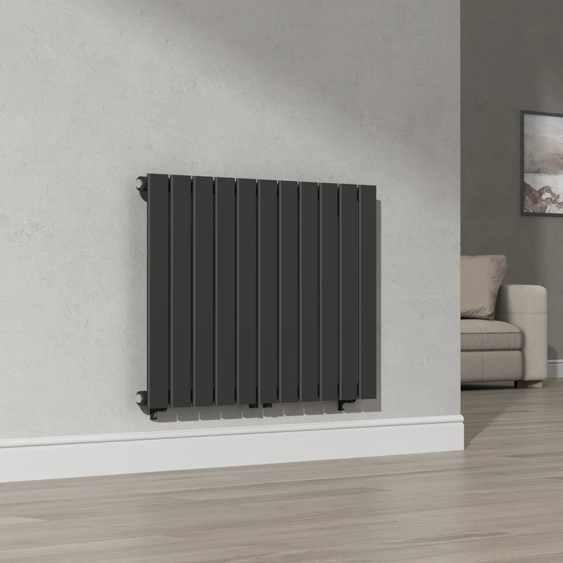Radiador de diseño Nore Negro 60x80cm Monocapa 616W [neu.haus]