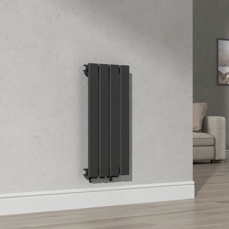 Radiador de diseño Nore Negro 60x30cm Monocapa 249W [neu.haus]