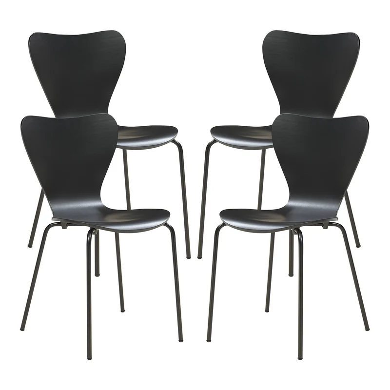 Silla de comedor Essunga juego de 4 [en.casa]