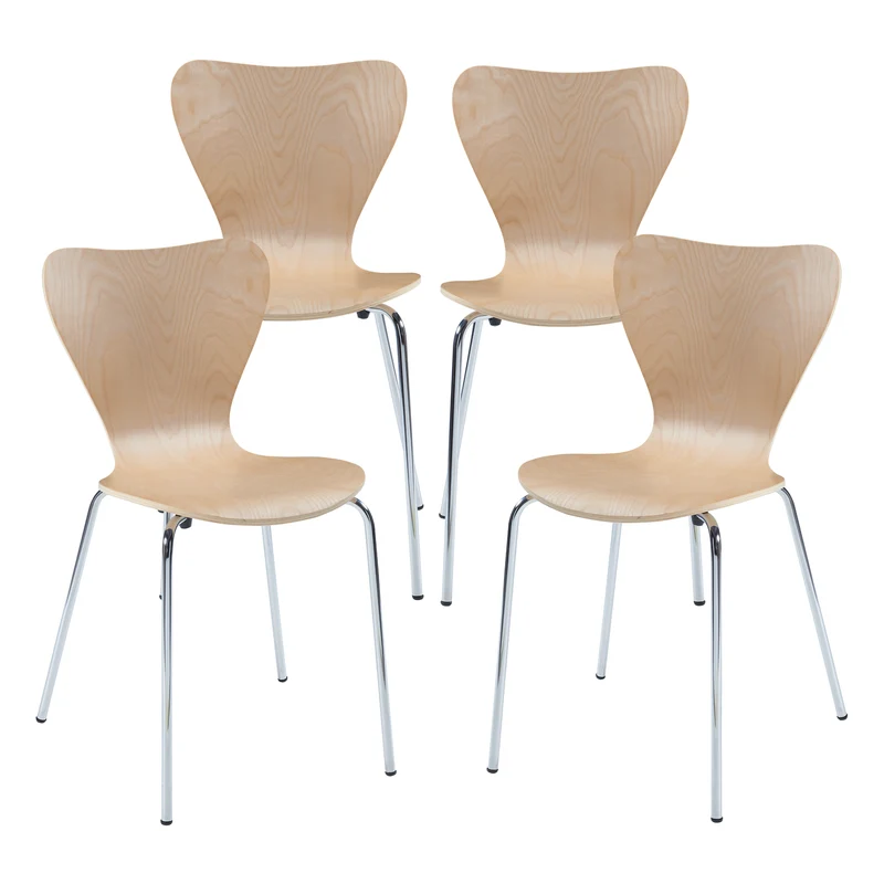 Silla de comedor Essunga juego de 4 [en.casa]