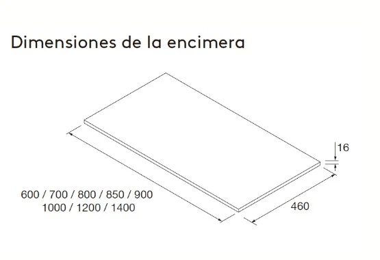 Mueble de baño con encimera de madera Attila Salgar