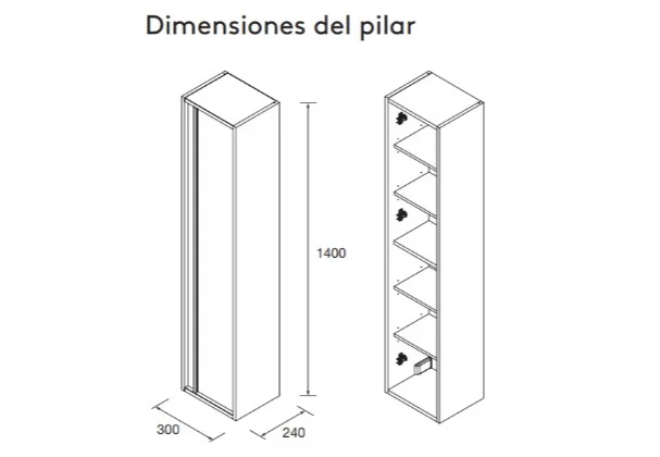 Columnas de baño Attila Salgar