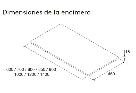 Mueble de baño con encimera de madera Attila Salgar 120 cm