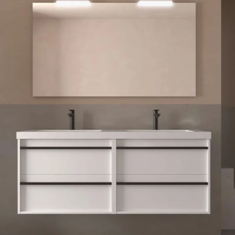 Conjunto mueble de baño Attila Salgar 140 cm con 4 cajones