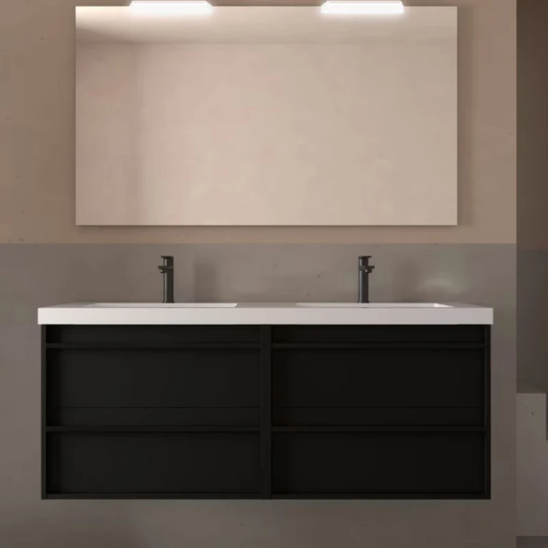 Conjunto mueble de baño Attila Salgar 140 cm con 4 cajones