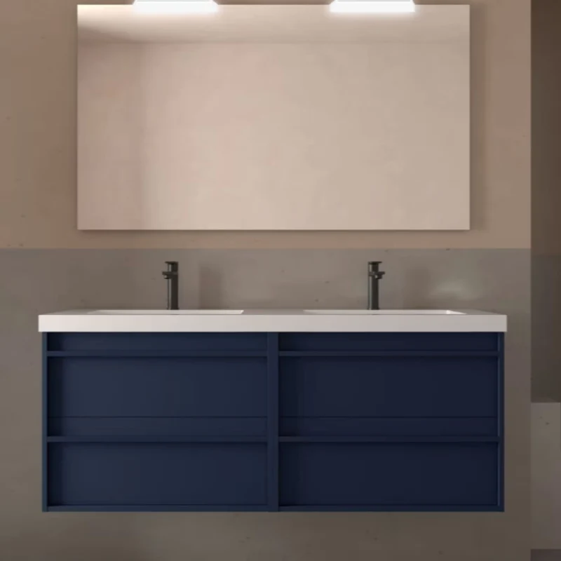 Conjunto mueble de baño Attila Salgar 140 cm con 4 cajones