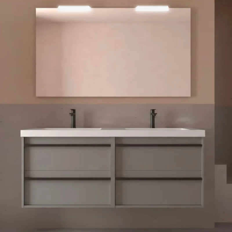 Conjunto mueble de baño Attila Salgar 140 cm con 4 cajones
