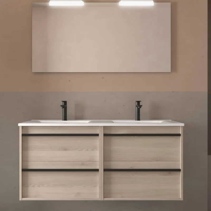 Conjunto mueble de baño Attila Salgar 120 cm 4 cajones