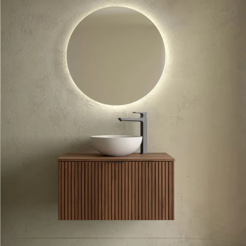 Mueble de baño con encimera de madera Biba Salgar 1 cajón