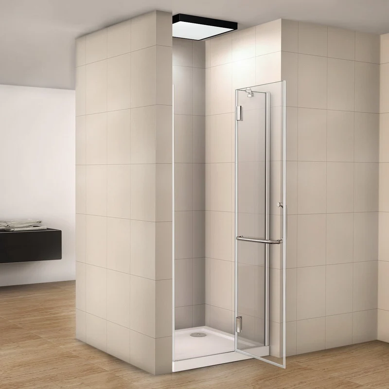liquidacion Mampara Pantalla de ducha puerta de bisagra 8mm Easyclean vidrio