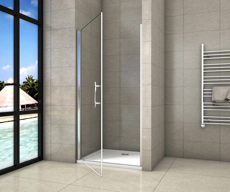 Mamparas de Ducha Puerta sencilla de Baño vidrio 6mm Easyclean