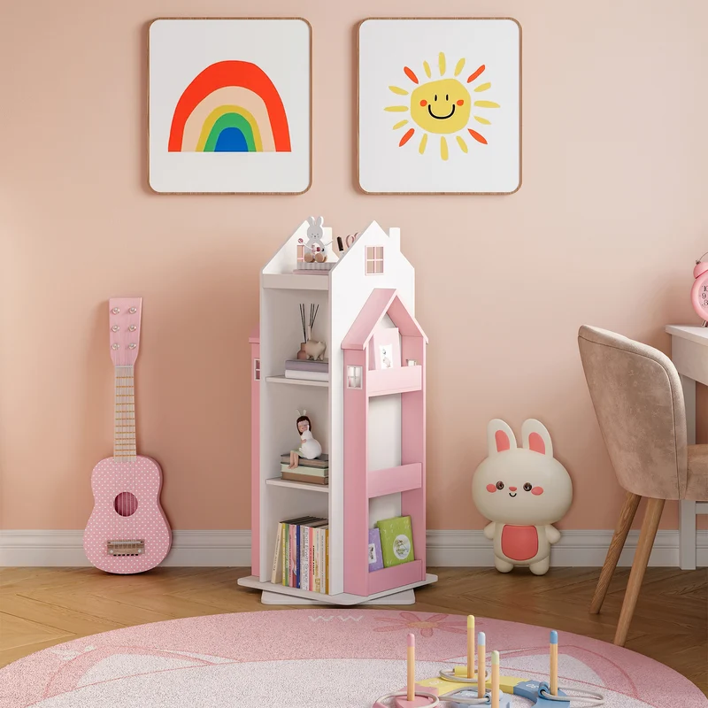 Estantería infantil giratoria Vipsali 108x40x40 cm [en.casa]