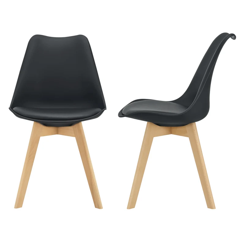 Silla de comedor Fläten juego de 2 [en.casa]