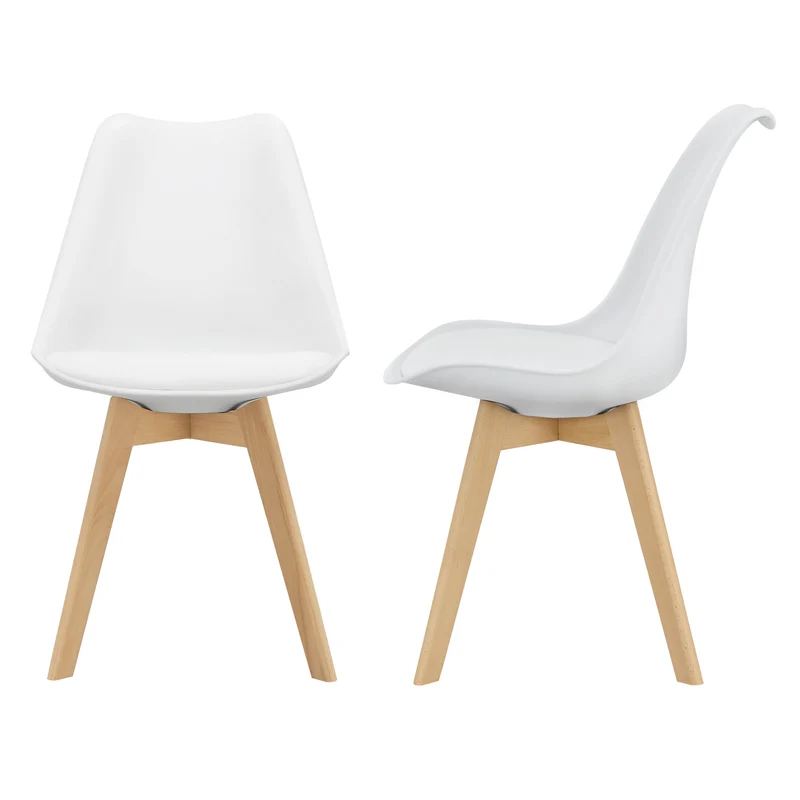 Silla de comedor Fläten juego de 2 [en.casa]