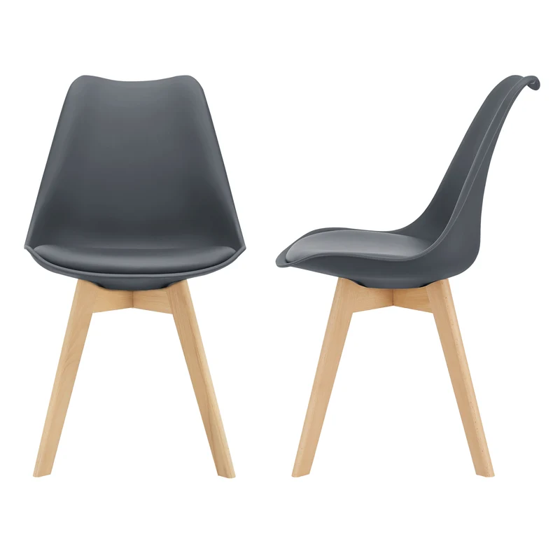 Silla de comedor Fläten juego de 2 [en.casa]