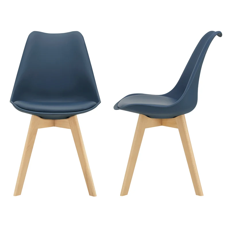 Silla de comedor Fläten juego de 2 [en.casa]