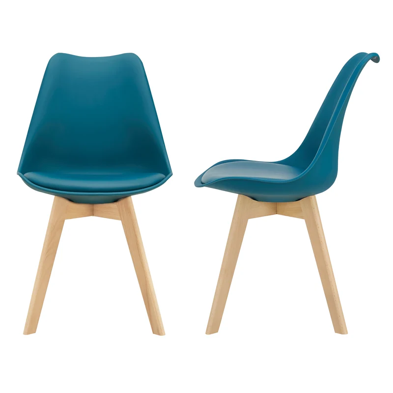 Silla de comedor Fläten juego de 2 [en.casa]