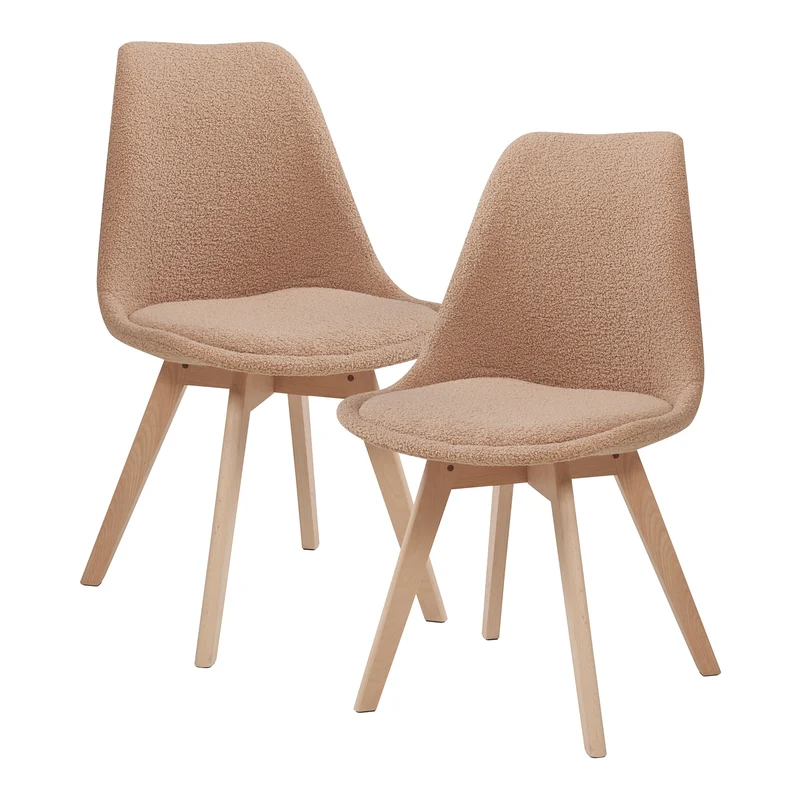 Silla de comedor Fläten juego de 2 [en.casa]
