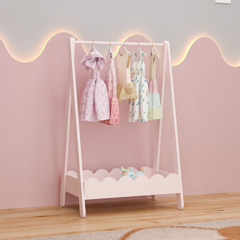 Guardarropa infantil Vestnes 99x66x38 cm [en.casa]