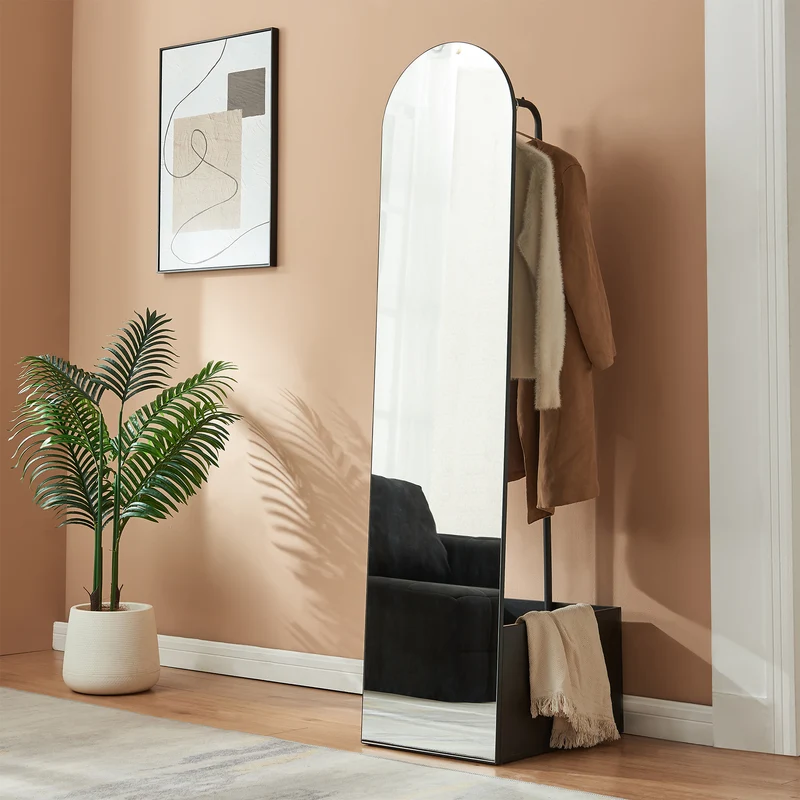 Espejo de vestidor 2 en 1 Kuonta 165x40x51 cm [en.casa]