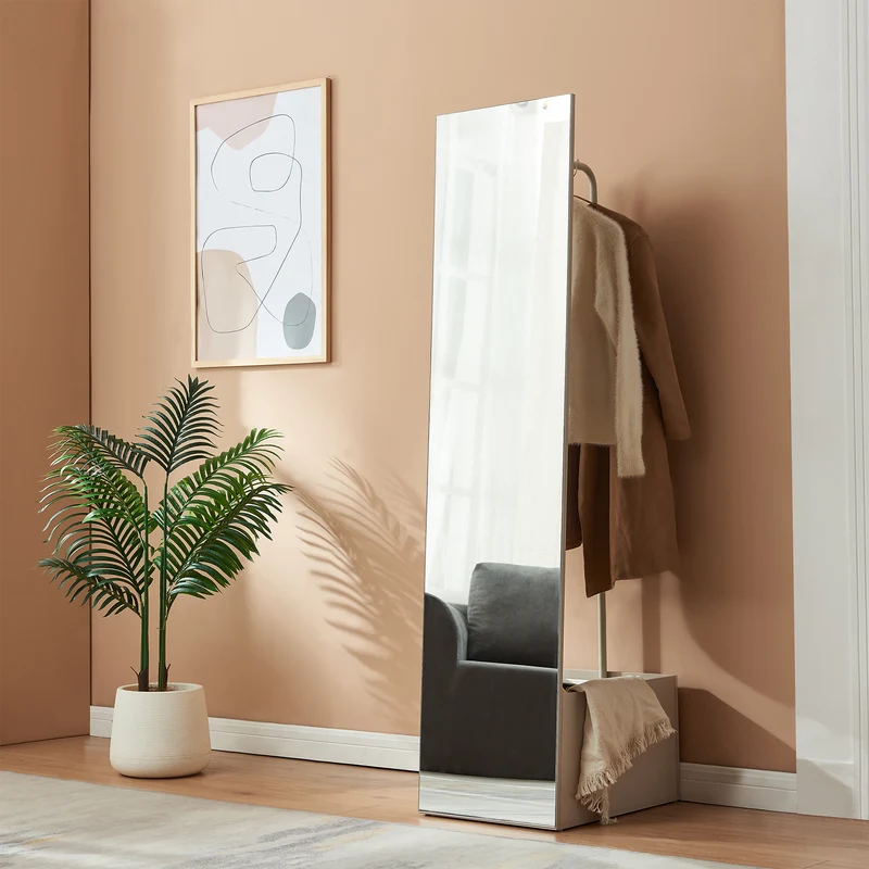 Espejo de vestidor 2 en 1 Saden 165x40x51 cm [en.casa]