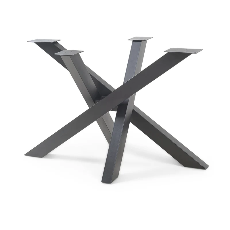 Estructura de mesa Umala acero negro [en.casa]