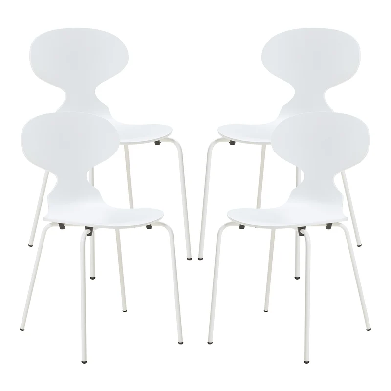 Silla de comedor Kil juego de 4 [en.casa]