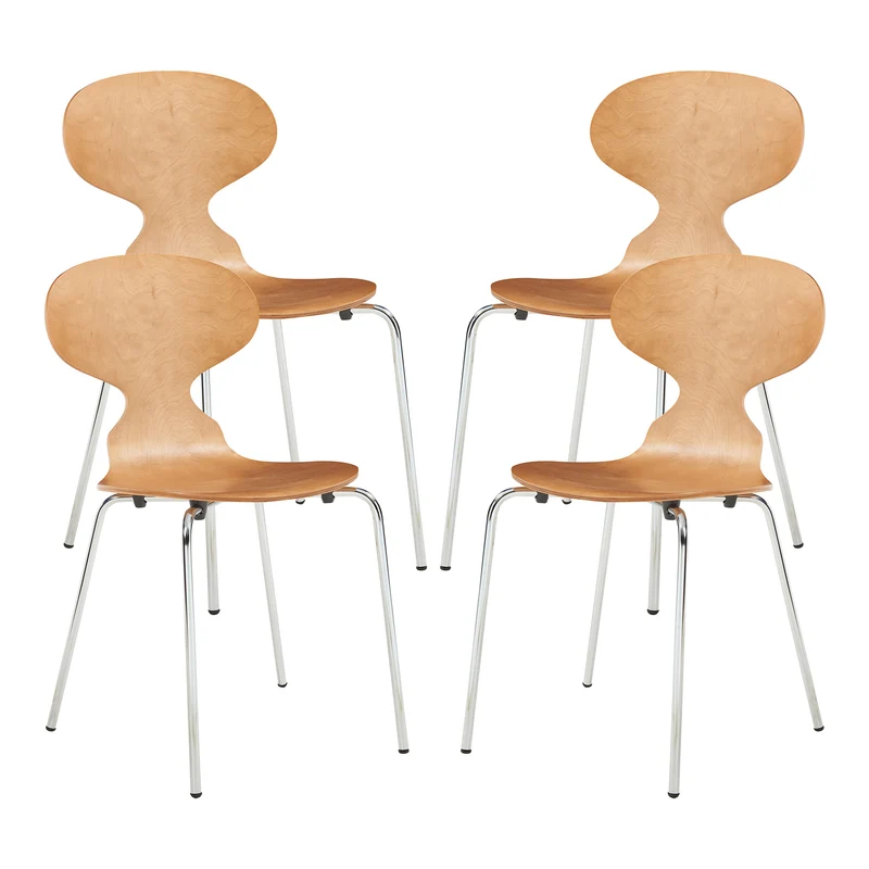 Silla de comedor Kil juego de 4 [en.casa]