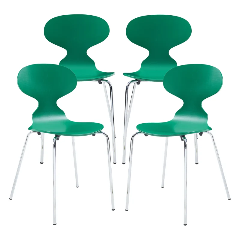 Silla de comedor Kil juego de 4 [en.casa]