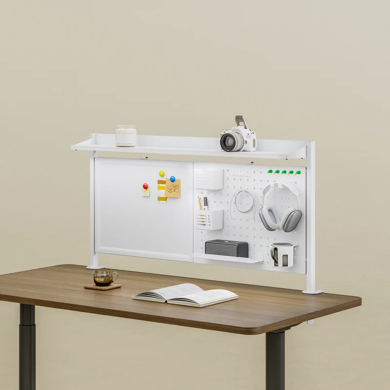 Organizador de escritorio Virvik para sujetar 117x73 cm acero [en.casa]