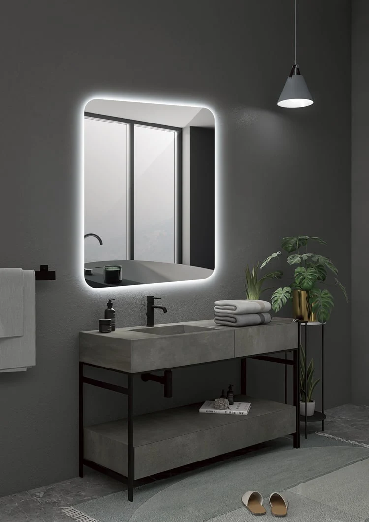Espejo de baño rectangular Dinamarca Ledimex