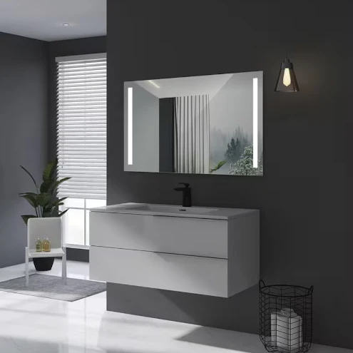 Espejo de baño rectangular Finlandia Ledimex