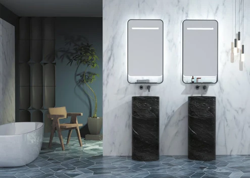 Espejo de baño con canto redondo Concept Ledimex