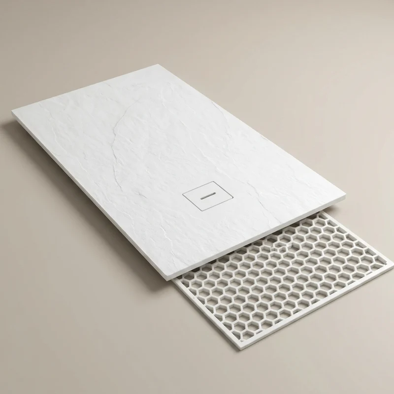 Plato de Ducha Hexacore 2.0 - Resina y Fibra de Vidrio