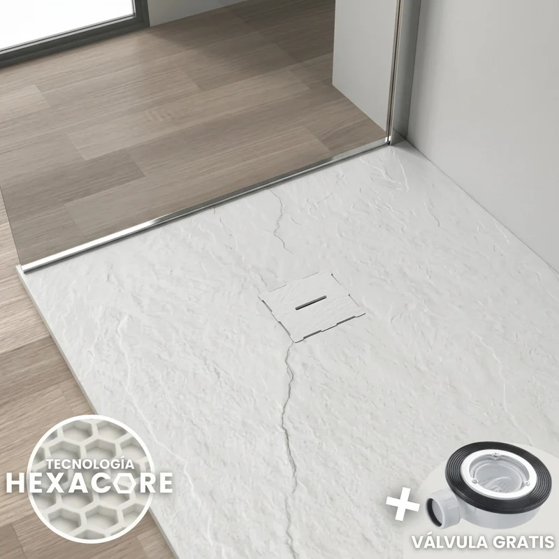 Plato de Ducha Hexacore 2.0 - Resina y Fibra de Vidrio