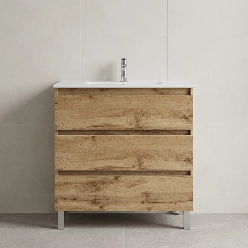 Conjunto mueble de baño con lavabo Marsella con patas