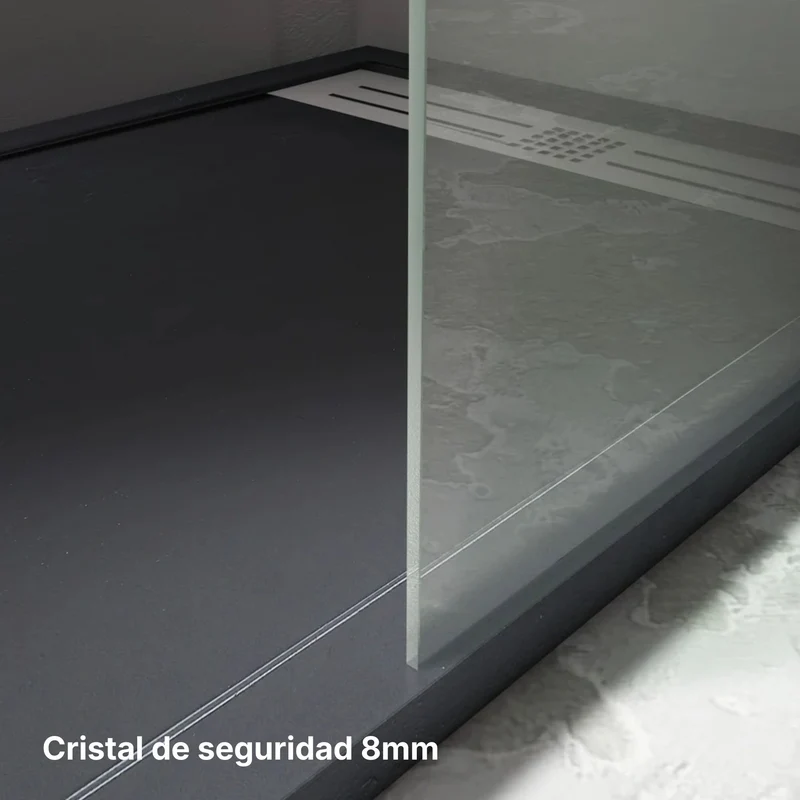 Mampara de Ducha Fija Walk-In Cristal 8 mm