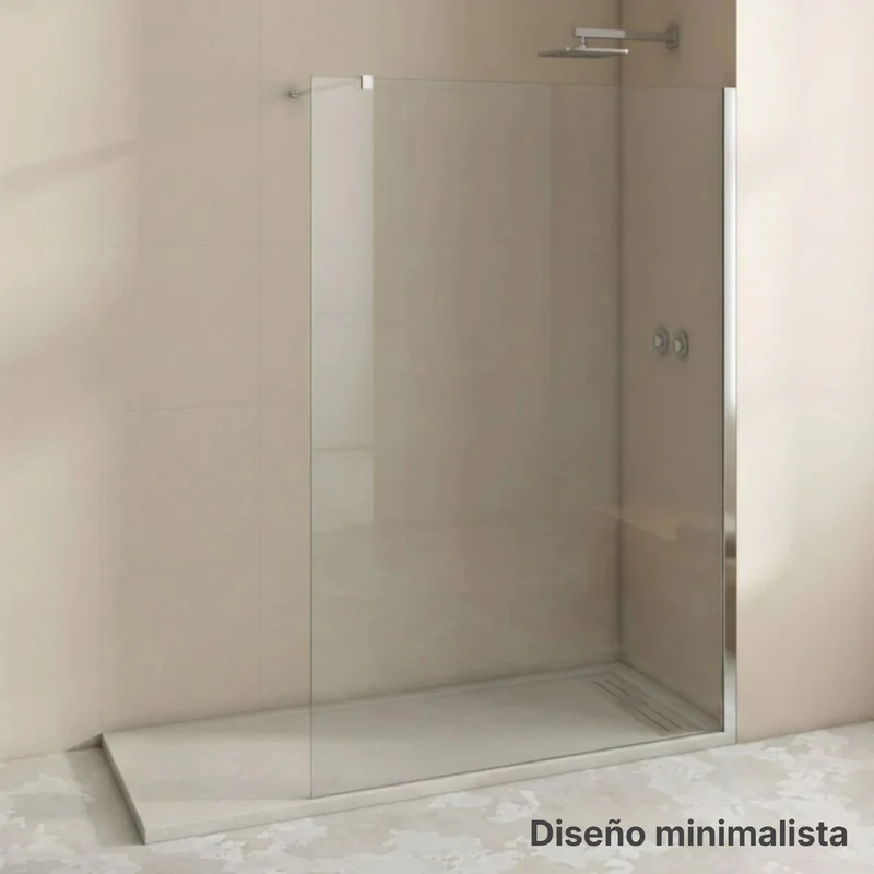 Mampara de Ducha Fija Walk-In Cristal 8 mm