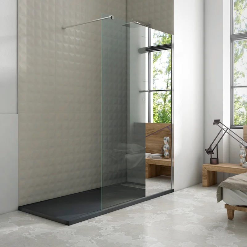 Mampara de Ducha Fija Walk-In Cristal 8 mm