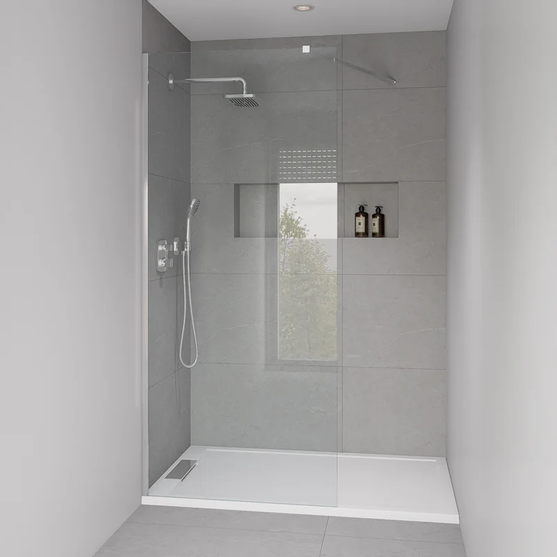 Mampara de Ducha Fija Walk-In Cristal 8 mm