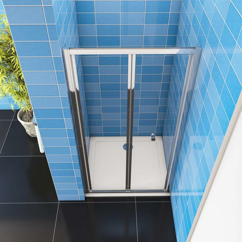 Mamparas Puerta Abatible Pantalla de Ducha frontal 6 MM Cristal Templado