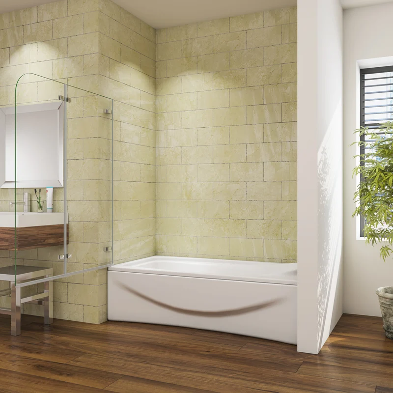 Mamparas/Pantalla para Bañera de Baño Biombo Plegable