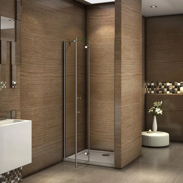 Mamparas Ducha Puerta vidrio 6mm Easyclean para Baño