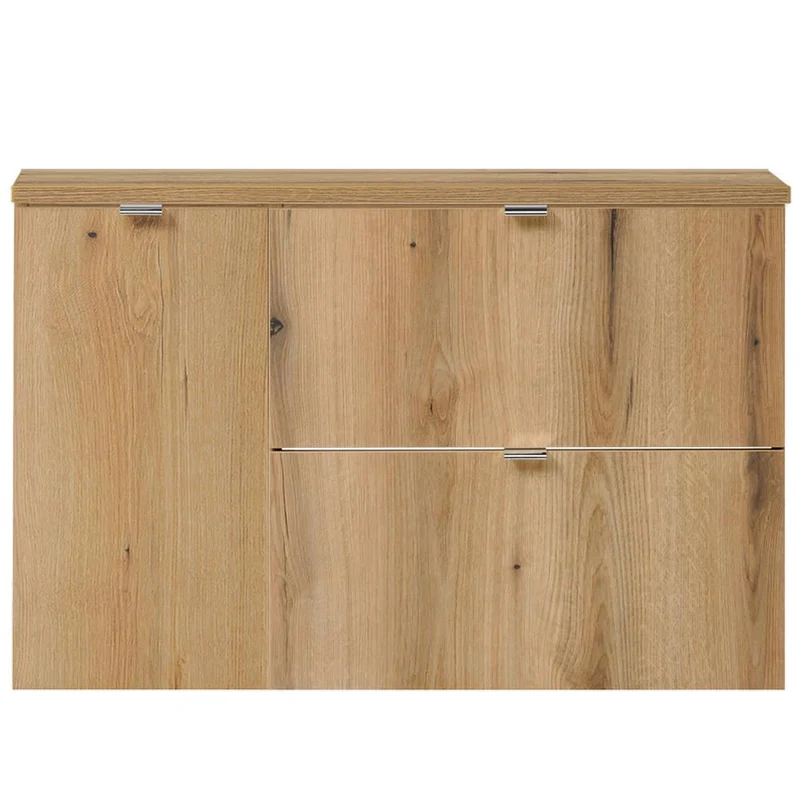 Mueble bajo lavabo Skelbolu con 2 cajones y 1 puerta [en.casa]