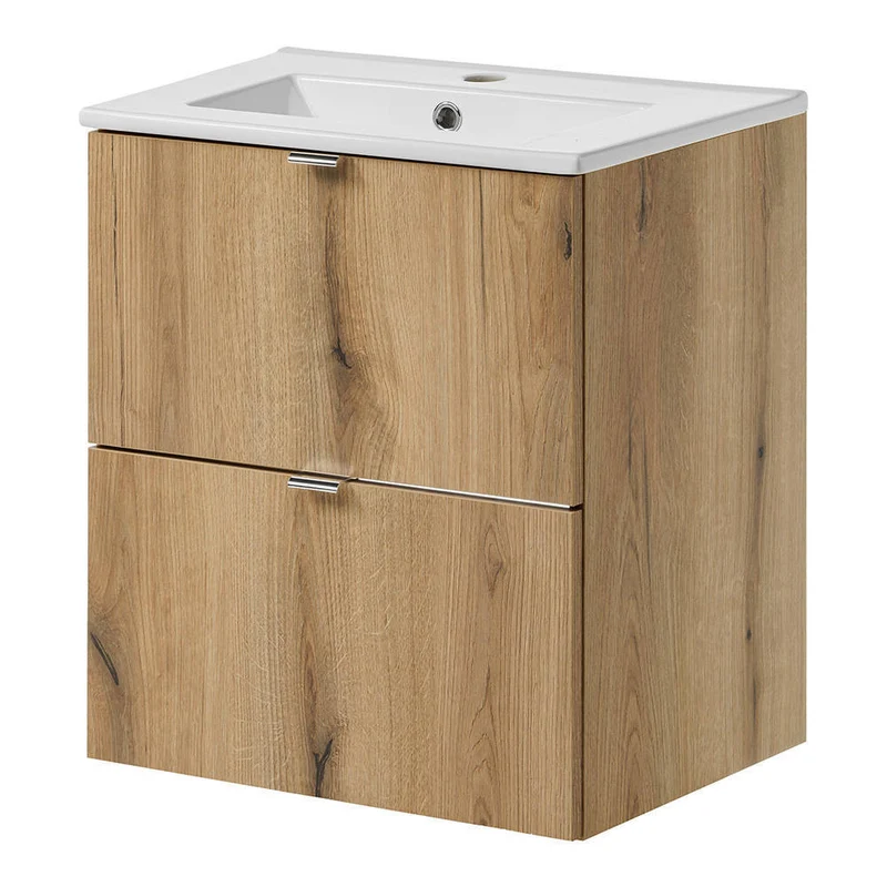 Lavabo Skelbolu aspecto roble [en.casa]