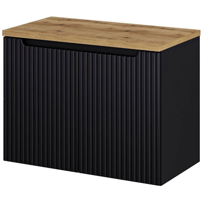 Mueble bajo lavabo Skelbolu con puertas [en.casa]