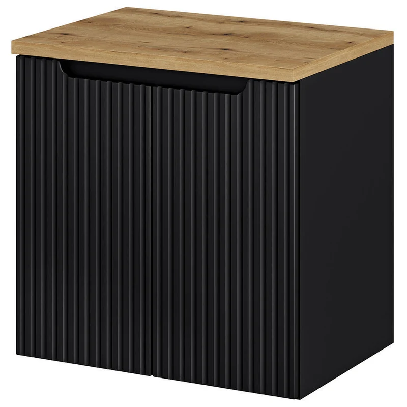 Mueble bajo lavabo Skelbolu con puertas [en.casa]