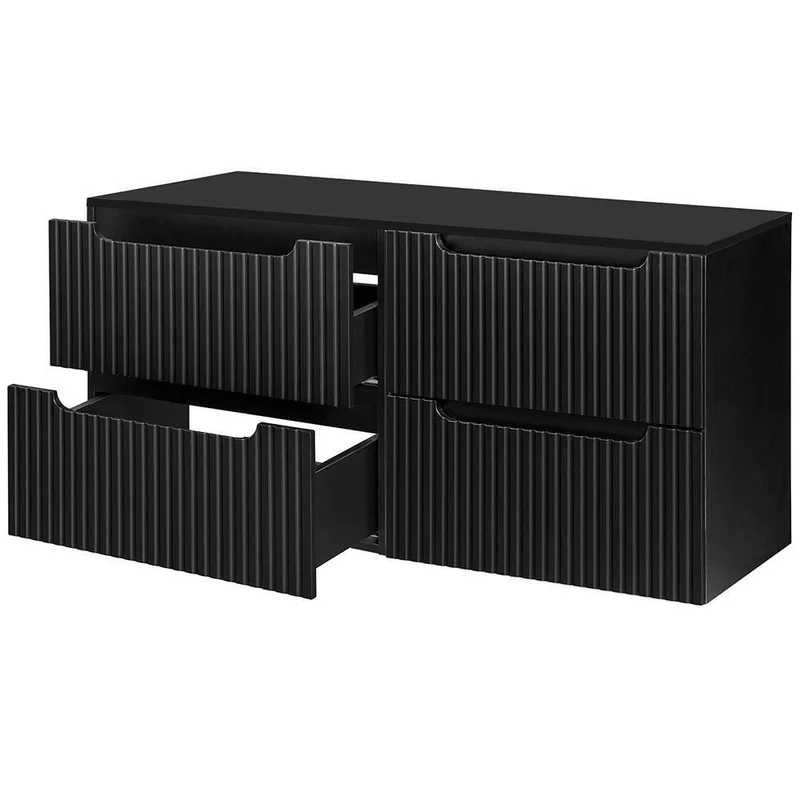 Mueble bajo lavabo Skelbolu con frente acanalado [en.casa]
